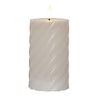 Star Trading AB FLAMME SWIRL LED-Blockljus 15cm Beige