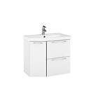 Temal Mondo Tvättställsskåp avsmalning vänster H640 D450/320 B725 (Vit)