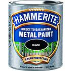 Hammerite Direct to Galvanized Metal Paint Black 0.75L