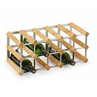 Traditional Wine Racks 15 Flaskors Påbyggnadsbart Vinställ Ljus