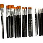 Creativ Company Gold Line Konstnärspenslar Platt 2-24mm No 0-20 84st
