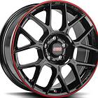 BBS xR Black Red 8x18 5/112 ET37 CB82.0