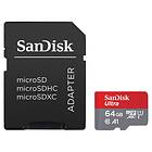 SanDisk Ultra microSDXC Class 10 UHS-I U1 A1 140Mo/s 64Go