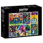 Bluebird Pussel R.Britto: Blomkollage 2000 bitar