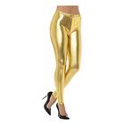 80-tals Metallic Disco Leggings Guld