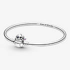 Pandora Moments Disney Stitch Biting Clasp Bangle Armband (Dam)