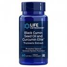 Life Extension Black Cumin Seed Oil and Curcumin Elite Turmeric Extract 60 Softgels