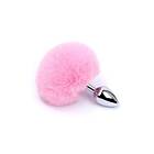 Zexy Pink Fluffy Bunny Tail Buttplug/Analplugg