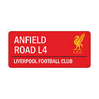 Liverpool FC Anfield Road skilt (rødt)