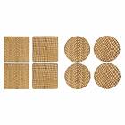 DKD Home Decor Bambu Naturell 2-pack