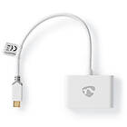 Nedis CCBP65960WT02 USB-C - 2xUSB-A M-F 0.2m