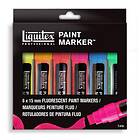 Liquitex Wide Marker 6-SET Fluoriscerande