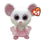 TY Beanie Buddy Nina White Ballerina Mouse 24cm