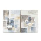 DKD Home Decor Maleri Abstrakt (90 x 3,5 x 120 cm) (2 pcs)