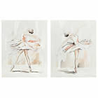 DKD Home Decor Maleri Ballerina (80 x 3,7 x 100 cm) (2 enheder)