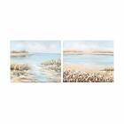 DKD Home Decor Maleri Strand Middelhavet (100 x 3,7 x 80 cm) (2 enheder)