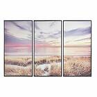 DKD Home Decor Sæt med 3 malerier Middelhavet (120 x 2,8 x 80 cm) (3 pcs) (2 enheder)