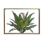 DKD Home Decor Lærred Tropisk Blad af en plante (80 x 3 x 60 cm)