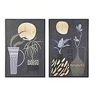 DKD Home Decor Maleri Vase Kolonistil (83 x 4,5 x 123 cm) (2 enheder)