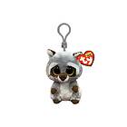 TY Beanie Boos Oakie Gray Raccoon Clip 7cm