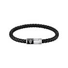 Maserati Bracelet Homme Recycled Leather Noir JM222AVE07-PAR