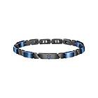 Maserati Bracelet Homme Ceramic Bleu foncé, Gun Métal JM221ATZ01-PAR