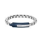 Boss Bracelet Homme Orlado Argenté, Bleu 1580359-PAR