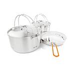GSI Outdoors Glacier Stainless Troop Cook Set 8.5l + 5l