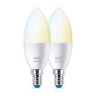 WiZ LED Candle C37 Tunable White 470lm 6500K E14 4,9W (2-pack)