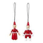 Kay Bojesen Santa Claus och Tomtemor Julgranspynt 10cm 2st