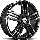 Ronal R58 Black Rim Lip Cut 10X22 5/120 ET45 CB72,6