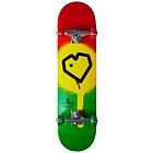 Blueprint Komplett Skateboard Spray Heart V2 (Rasta 2) Röd 8"