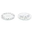 DKD Home Decor Lykta Glas Multicolour Fjäril (10 x 10 x 1 cm) (2 unidades)