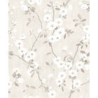 Casadeco So White 4 SPRING Flower Blanc / Gris SWHT85399171