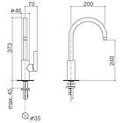 Dornbracht Tara Ultra Kjøkkenbatteri Krom 33800875-00