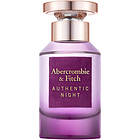 Abercrombie & Fitch Authentic Night Women edt 50ml