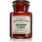 Paddywax Apothecary Geranium & Basil doftljus 226g