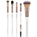 Luvia Cosmetics Brush Brush Set Prime Vegan Daily Selection Round Blender Pencil Brush Full Face Brush Cream Shader Duo Brow Brush 1 Stk.
