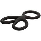 CalExotics Silicone Ball Spreader Cock Ring Black