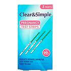 Clear & Simple Graviditetstest Strips 3-pack