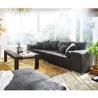 DELIFE Big-sofa Marbeya 285x115 cm anthracite aspect antique 10 coussins grand canapé