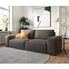 DELIFE Big Sofa Lanzo L 250x105 cm Microfibre Marron Kaki