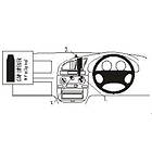 Brodit ProClip Support fordonshållare de Tillverkad Fixation i Central pour SWEDEN Daewoo Mittfäste för Lanos 652584 högerstyrda passar alla