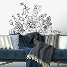 RoomMates Väggdekor Black & White Peony Giant Peel stick Wall Decals RMK3865GM