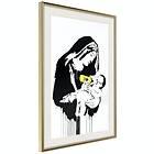 Artgeist Poster Affisch Nursing Mother [Poster] 20x30 A3-DRBPRP0983 med Passepartout