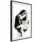 Artgeist Poster Affisch Nursing Mother 40x60cm A3-DRBPRP0983 Med Passepartout