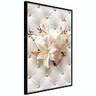 Artgeist Poster Affisch Diamond Lilies 40x60cm Svart Ram