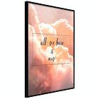 Artgeist Poster Affisch All We Have is Now 40x60cm Svart Ram