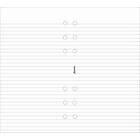 Filofax Personal white ruled notepaper refill