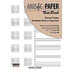 MUSIC PAPER NoteBook Guitar Chord, Standard Staff & Tablature